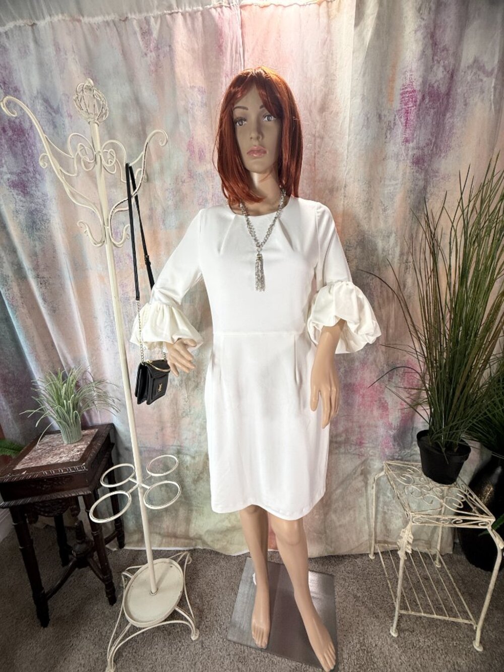 NWT📌 Alexia Admor Elegant Great For Many Occasions Dress w/ Trumpet Sleeve - Picture 6 of 16